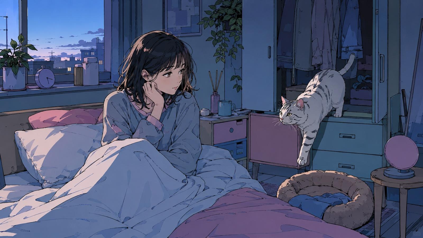 小白在鏡頭前說牠想把夜晚還給媽媽