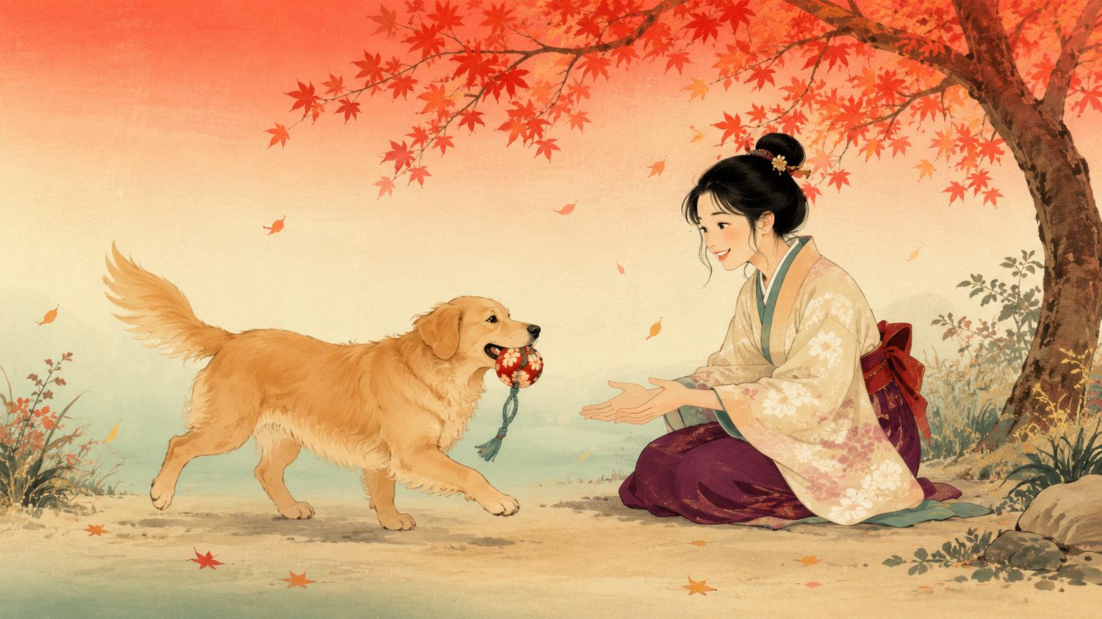 狗狗叼玩具靠近是在邀請你一起互動