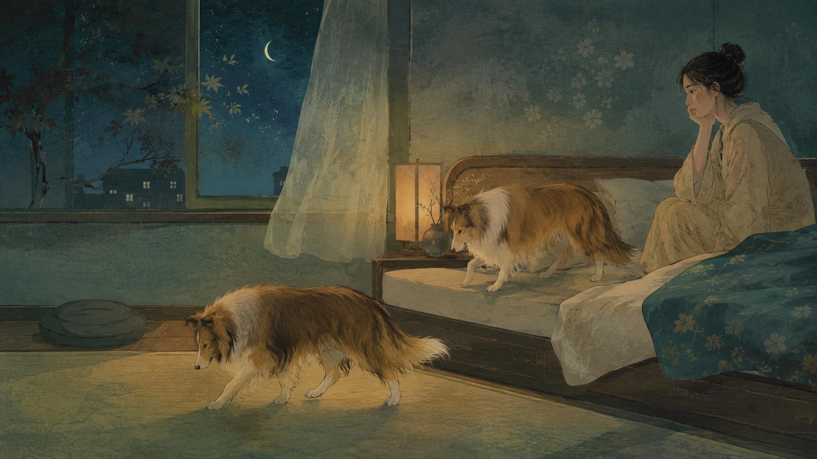 狗狗夜間走動需留意焦慮疼痛與失眠