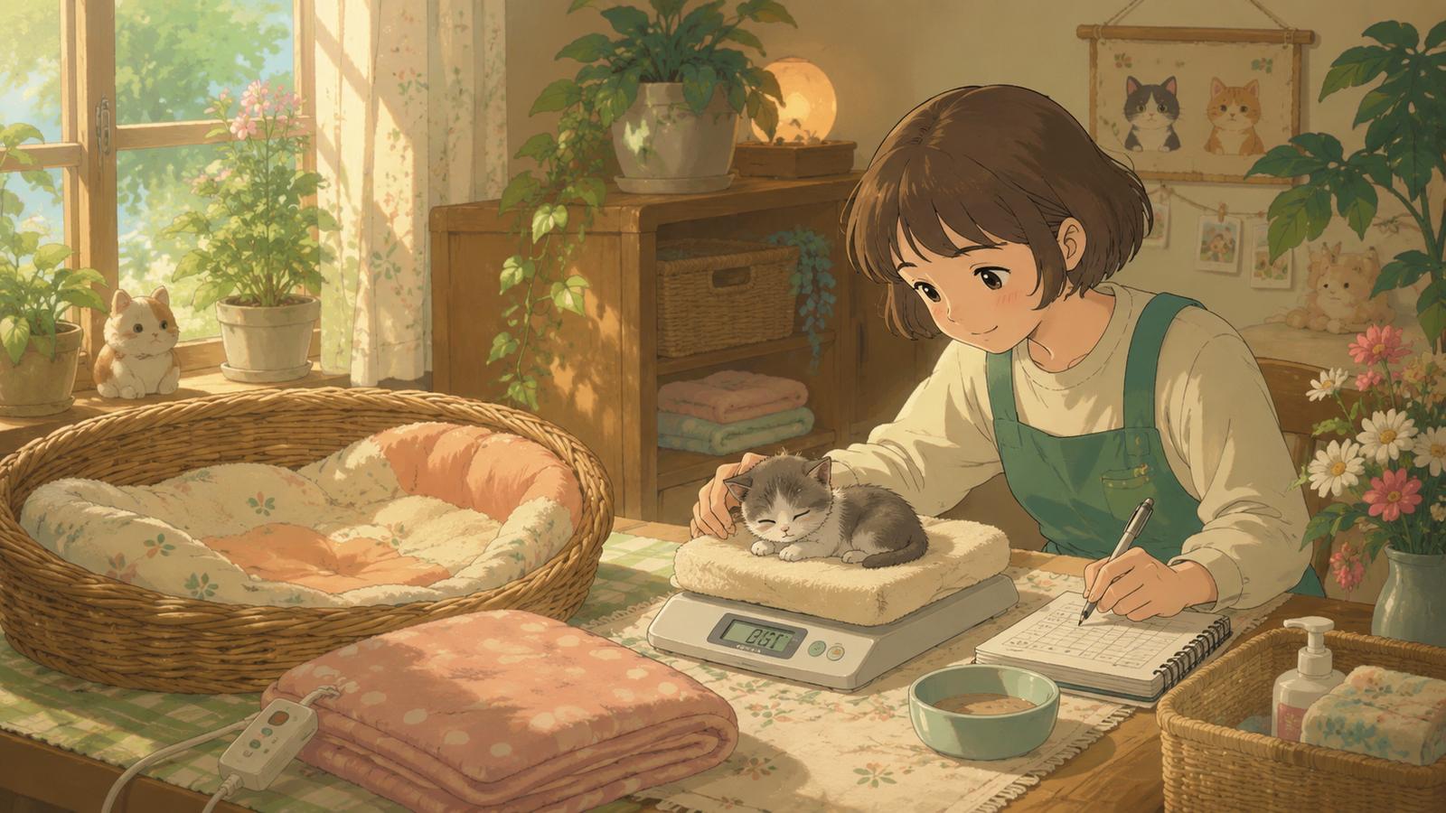 幼貓保溫與每日體重監測照護重點