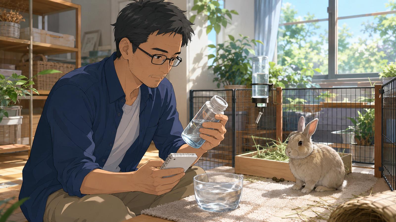兔子每日飲水與便便觀察照護重點